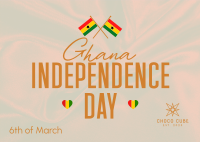 Ghana Independence Day Postcard Image Preview
