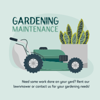 Garden Lawnmower Instagram post Image Preview