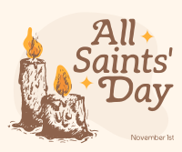 Candles for Saints Facebook Post Design