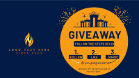 Simple Giveaway Facebook Event Cover Design