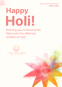 Holi Star Poster Design