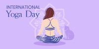 Yoga Day Meditation Twitter Post Image Preview