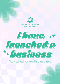 Y2K Business Launch Poster Image Preview