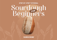 Beginner Sourdough Tutorial Postcard Image Preview