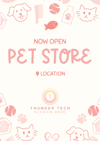 Pet Store Now Open Poster Image Preview