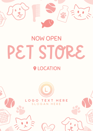 Pet Store Now Open Poster Image Preview