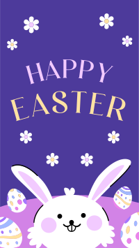 Easter Eggs & Bunny Greeting YouTube Short Design