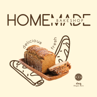 Homemade Bakeshop Instagram post Image Preview