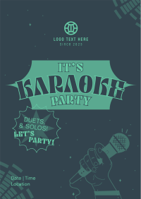 Karaoke Party Nights Poster Design