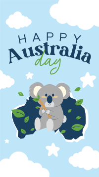 Koala Australia Day Instagram story Image Preview