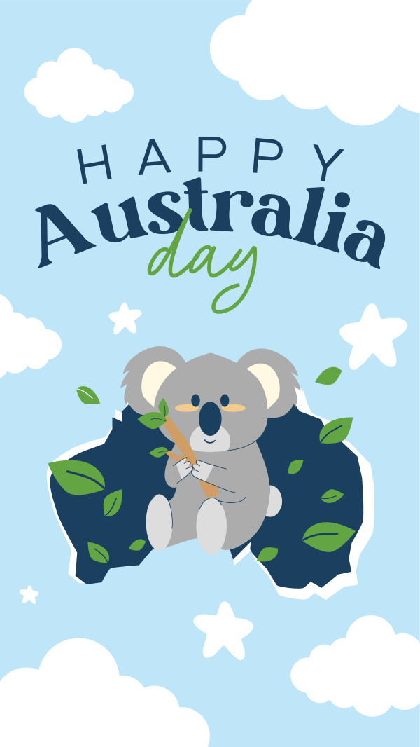 Koala Australia Day Instagram Story Design Image Preview