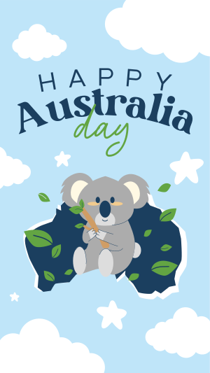 Koala Australia Day Instagram story Image Preview