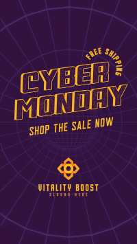 Vaporwave Cyber Monday Instagram reel Image Preview