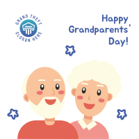 Grandparents Day Illustration Greeting Instagram post Image Preview