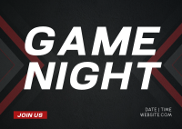 Game Night Postcard Image Preview