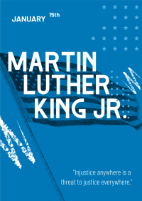 Honoring Martin Luther Poster Design