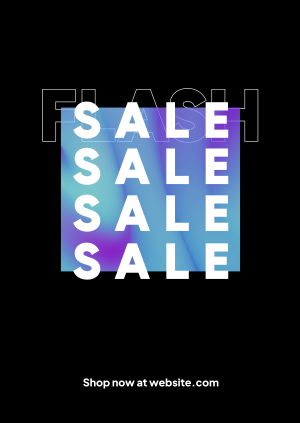Gradient Flash Sale Poster Image Preview