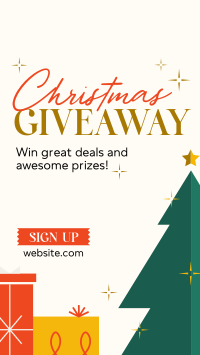 Christmas Holiday Giveaway Facebook Story Image Preview