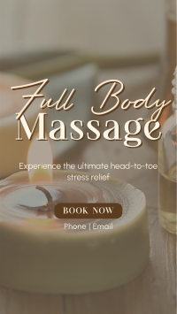 Full Body Massage Instagram reel Image Preview