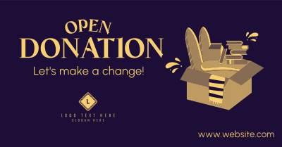 Open Donation Facebook ad Image Preview