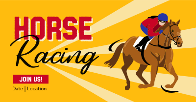 Vintage Horse Racing Facebook ad Image Preview