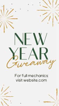 Sophisticated New Year Giveaway YouTube short Image Preview