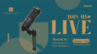 Hosting Podcast Facebook event cover Image Preview