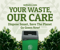 Modern Eco-Friendly Waste Disposal Facebook Post Preview