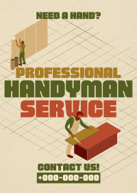 Isometric Handyman Services Poster Image Preview
