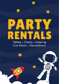 Kids Party Rentals Flyer Image Preview