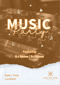 Live Music Party Poster Design