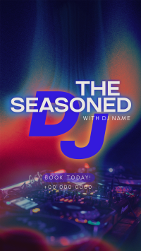 Seasoned DJ Booking Facebook Story Design