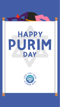 Happy Purim Facebook story Image Preview