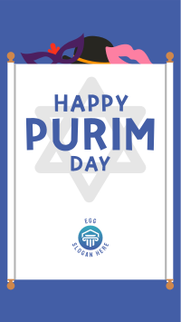 Happy Purim Facebook Story Design