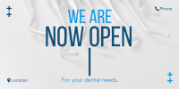 Dental Clinic Opening Twitter Post Design