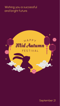 Mid Autumn Festival Rabbit Instagram story Image Preview