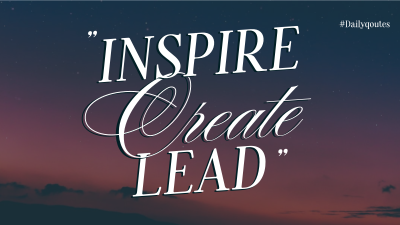 Inspire & Create Facebook event cover Image Preview