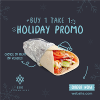 Shawarma Holiday Promo Instagram Post Design