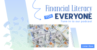 Financial Literacy Podcast Facebook Ad Design