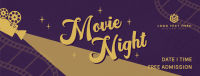 Film Movie Night Facebook Cover Design