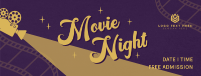 Film Movie Night Facebook cover Image Preview