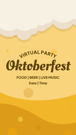Virtual Oktoberfest Facebook story Image Preview