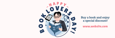 Book Lovers Day Sale Twitter Header Image Preview