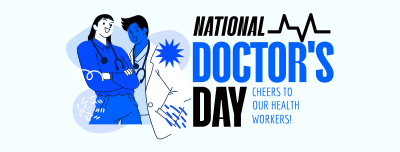 Doctor's Day Celebration Facebook cover Image Preview