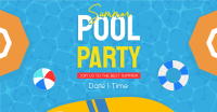 Summer Pool Party Facebook ad Image Preview