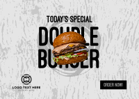 Double Burger Postcard Preview