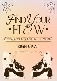Minimalist Yoga Class Flyer Image Preview