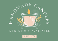 Available Home Candle  Postcard Design