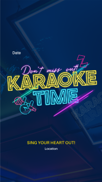 Join Karaoke Time Facebook story Image Preview