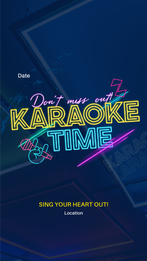 Join Karaoke Time Facebook story Image Preview